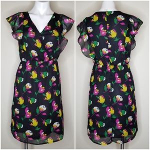 OLD NAVY | Spring Floral Cap Batwing Sleeve Dress